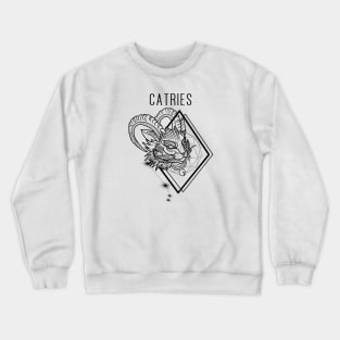 A zodiac cattery: aries by blacklinesw9 Crewneck Sweatshirt